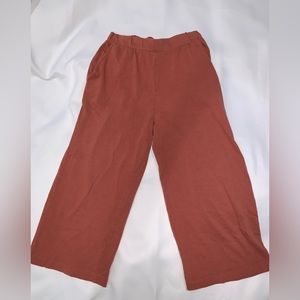ZARA Capri Orange Pants Size M